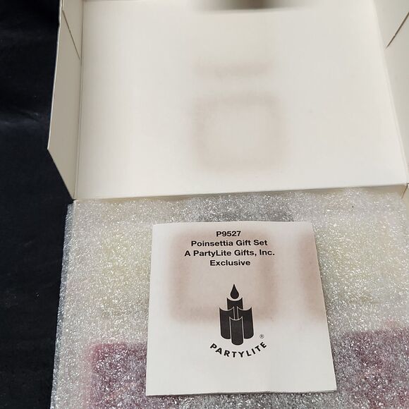 Partylite Poinsettia Gift Set P9527 RETIRED - Picture 6 of 11